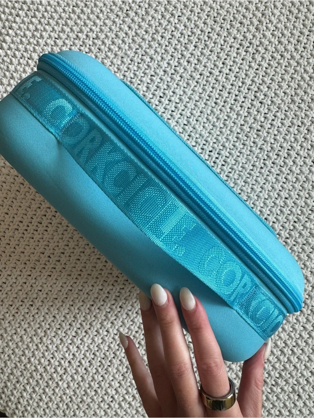 Corkcicle Santorini Insulated Lunch Box Cooler Bag Blue EUC